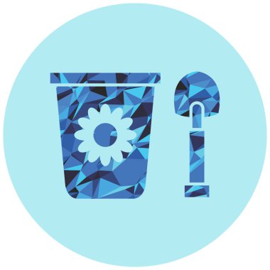 Vektör illüstrasyonu, simge ögesi arkaplanı