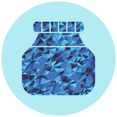 Kavanoz ağ ikonu vektör çizimi 