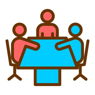 iş takımı simgesi vektör illüstrasyonu