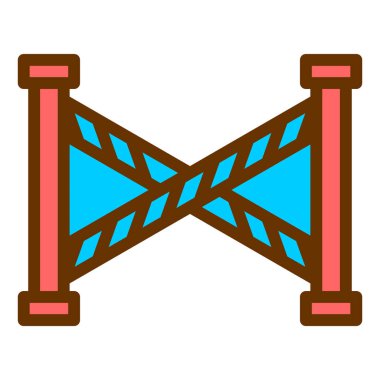 Bariyer. Web simgesi basit illüstrasyon