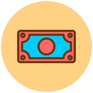 Para için. Web simgesi basit illüstrasyon