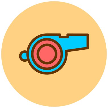 Islık. Web simgesi basit illüstrasyon