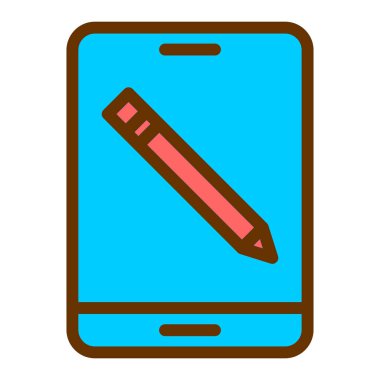 kalem simgesi vektör illüstrasyonu