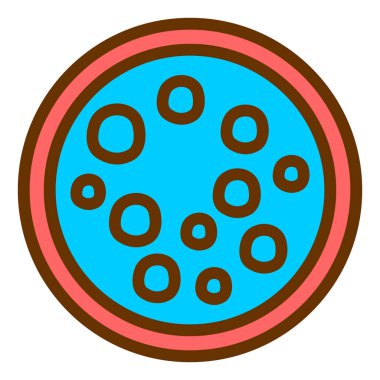 Pizza ikonu vektör illüstrasyonu