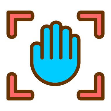 el simgesi vektör illüstrasyonu