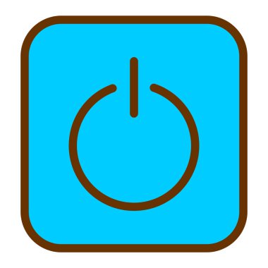 güç kaynağı simgesi, vektör çizim