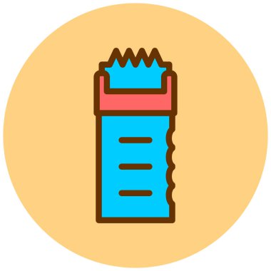 Yiyecek ve içecek ikonunun vektör illüstrasyonu