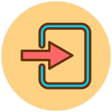 Ok. Web simgesi basit illüstrasyon