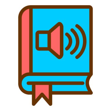 Kitap. Web simgesi basit illüstrasyon