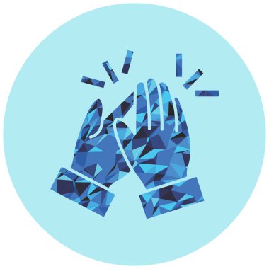 El çırpma simgesi, vektör illüstrasyonu basit tasarım