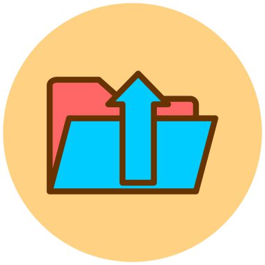 Yükle. Web simgesi basit illüstrasyon