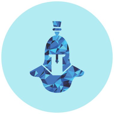 Mavi ve beyaz arkaplanın vektör çizimi