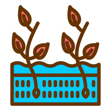 bitki simgesi vektör illüstrasyonu