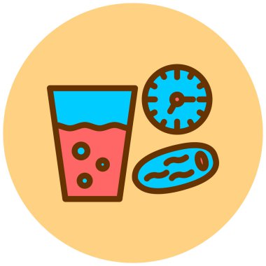 Su. Web simgesi vektör illüstrasyonu