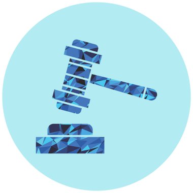 Law web simgesi vektör illüstrasyonu 