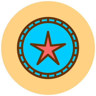 Yıldız. Web simgesi basit illüstrasyon