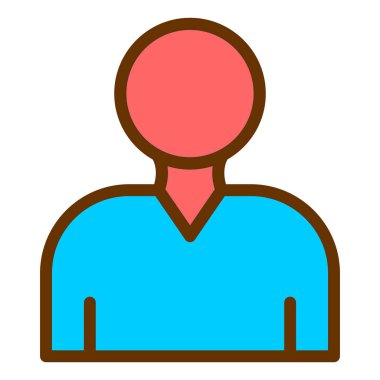 avatar. Web simgesi basit illüstrasyon