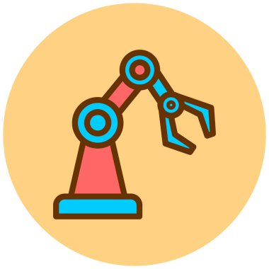 Robot el. Web simgesi basit tasarım