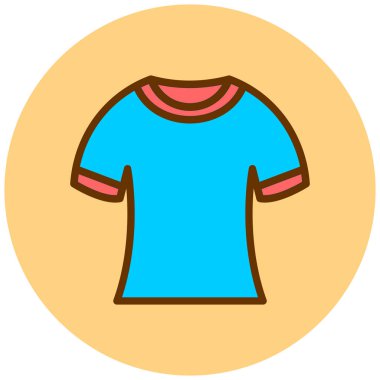 Tişört, kıyafet, tişört, ceket, bluz, şort, kıyafet, vektör illüstrasyonu