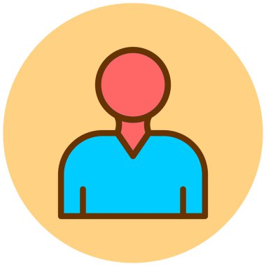 kullanıcı. Web simgesi basit illüstrasyon