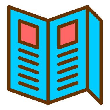 Kitap. Web simgesi basit illüstrasyon