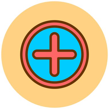 ekle. Web simgesi basit illüstrasyon