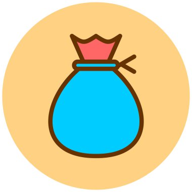 Çuval. Web simgesi basit illüstrasyon