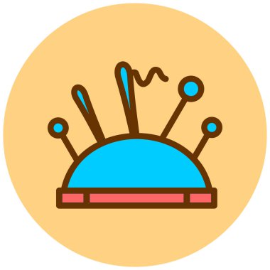 Bir koni simgesinin vektör illüstrasyonu