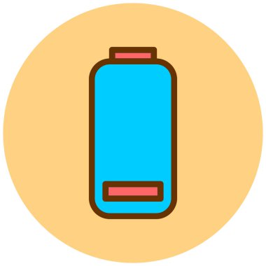 Pil. Web simgesi basit illüstrasyon