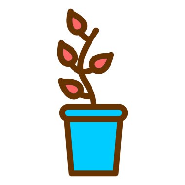 bitki simgesi vektör illüstrasyonu