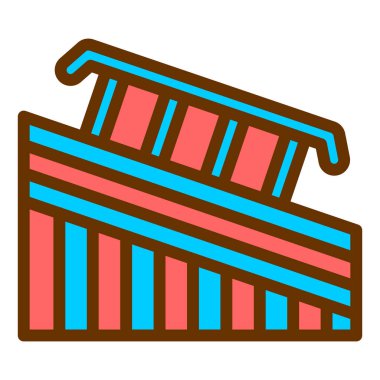 Tırabzan. Web simgesi basit illüstrasyon