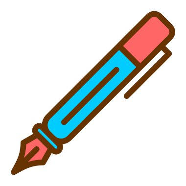 Kalem. Web simgesi basit illüstrasyon