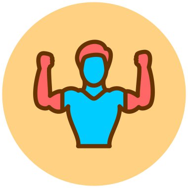 Zindelik. Web simgesi basit illüstrasyon