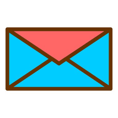 Mektup. Web simgesi basit illüstrasyon