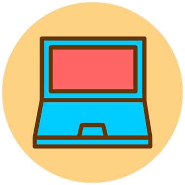 Bilgisayar. Web simgesi basit tasarım