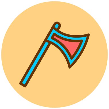 Balta. Web simgesi basit illüstrasyon