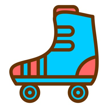 Kaykay. Web simgesi basit illüstrasyon