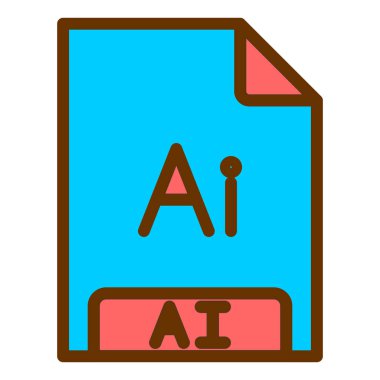 dosya biçimi simgesi, vektör illüstrasyonu