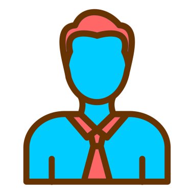 avatar. Web simgesi basit illüstrasyon