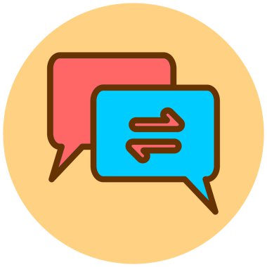 Konuşma baloncukları. Web simgesi