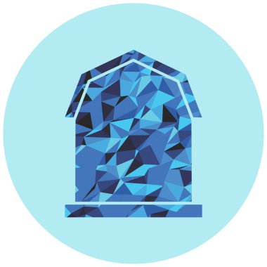 Depo simgesi, vektör illüstrasyonu basit tasarım