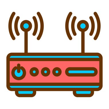 Wi-fi yönlendirici. Basit resimleme