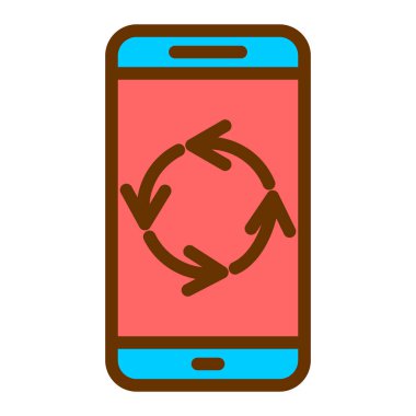 ok vektör resimli cep telefonu