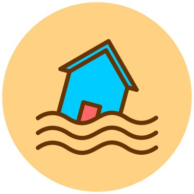 Ev. Web simgesi basit illüstrasyon