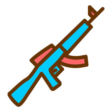 Silah. Web simgesi basit illüstrasyon