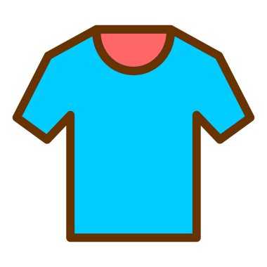 Tişört ikonu. vektör illüstrasyonu