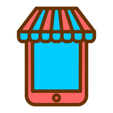 Mobil ödeme mağazası. Basit tasarım