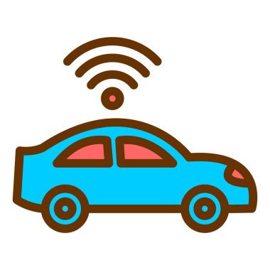 araba servis simgesi vektör illüstrasyonu