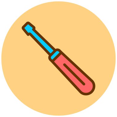 İngiliz anahtarı simgesinin vektör illüstrasyonu