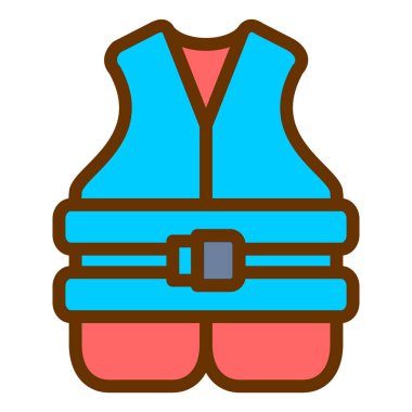 Yelek. Web simgesi basit illüstrasyon